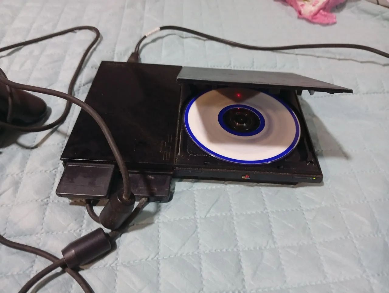 PS2 com 2 controles