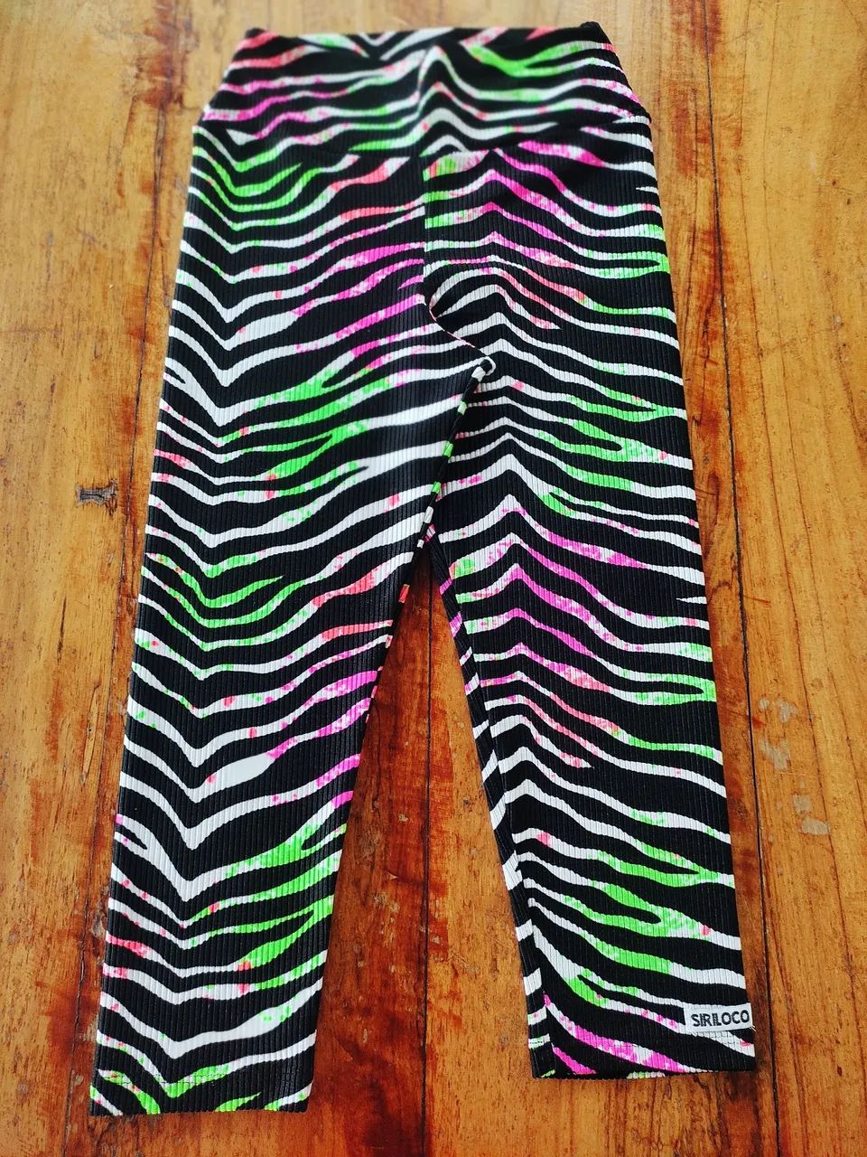 Calça corsário Zebra Colorida