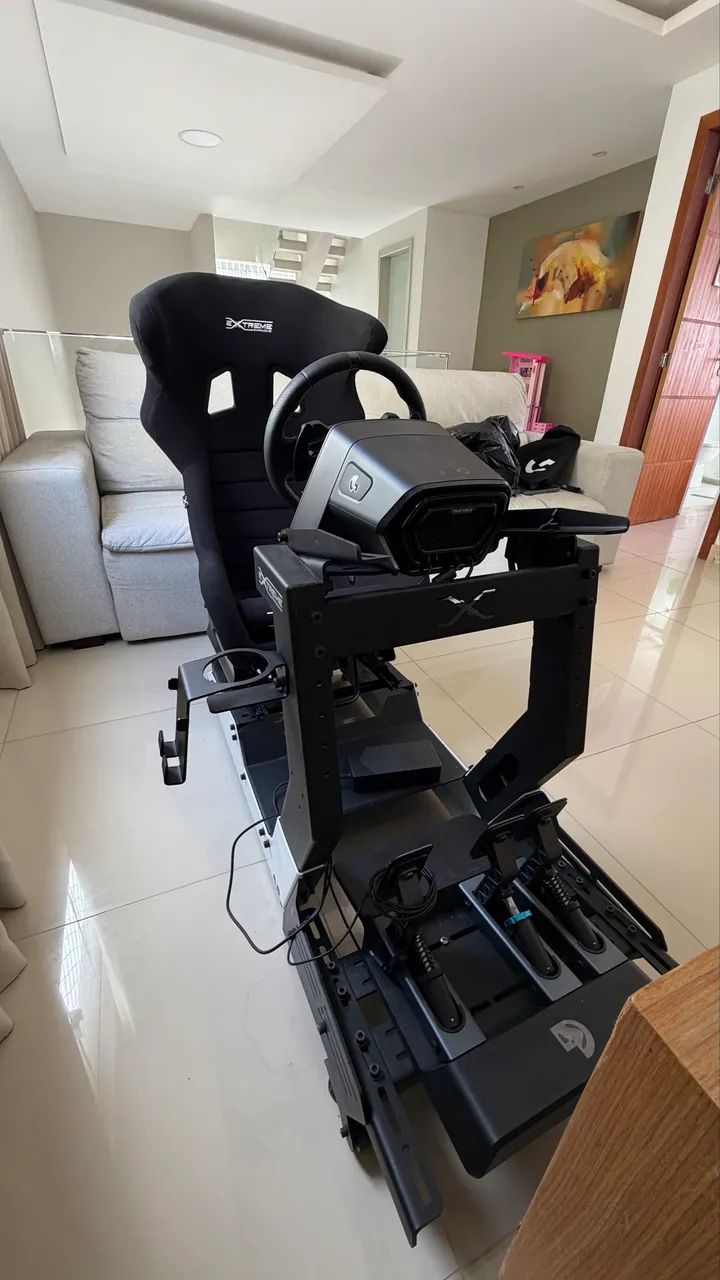 Simulador Gamer de Corrida Completo - Extreme Sim Racing+Kit Logitech PRO Wheel - Foto 5