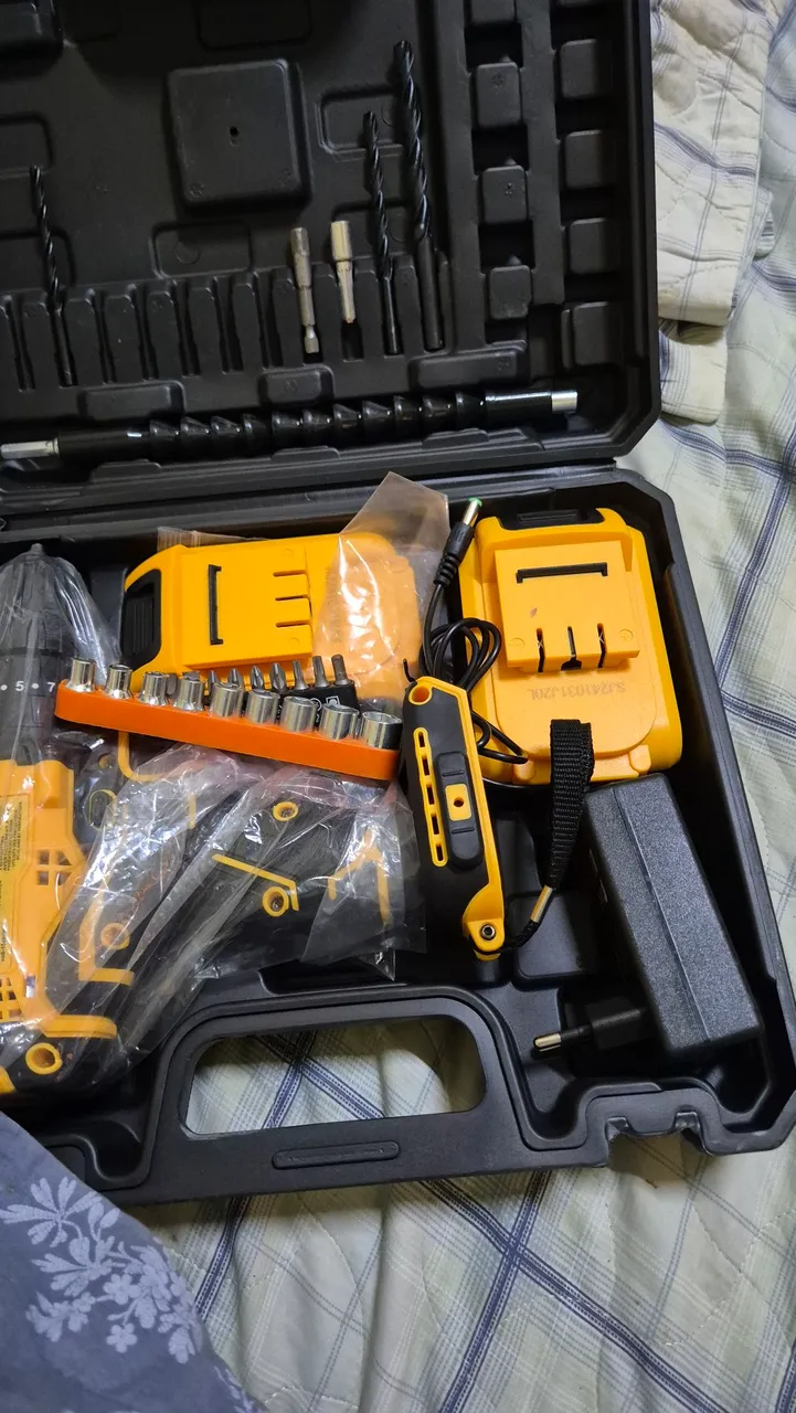Kit de Ferramentas Profissional - Furadeira/Parafusadeira