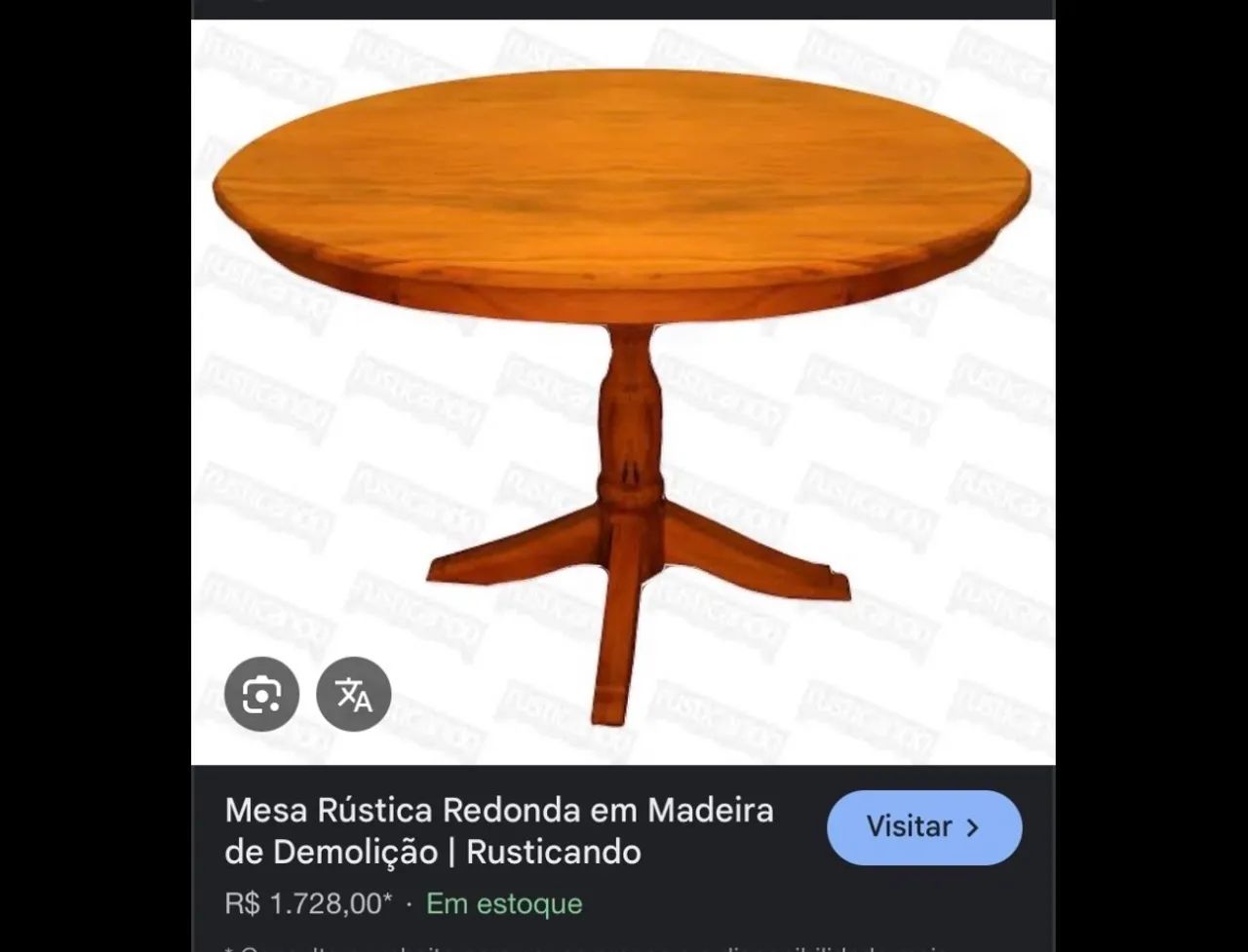 Mesa redonda rústica  - Foto 4