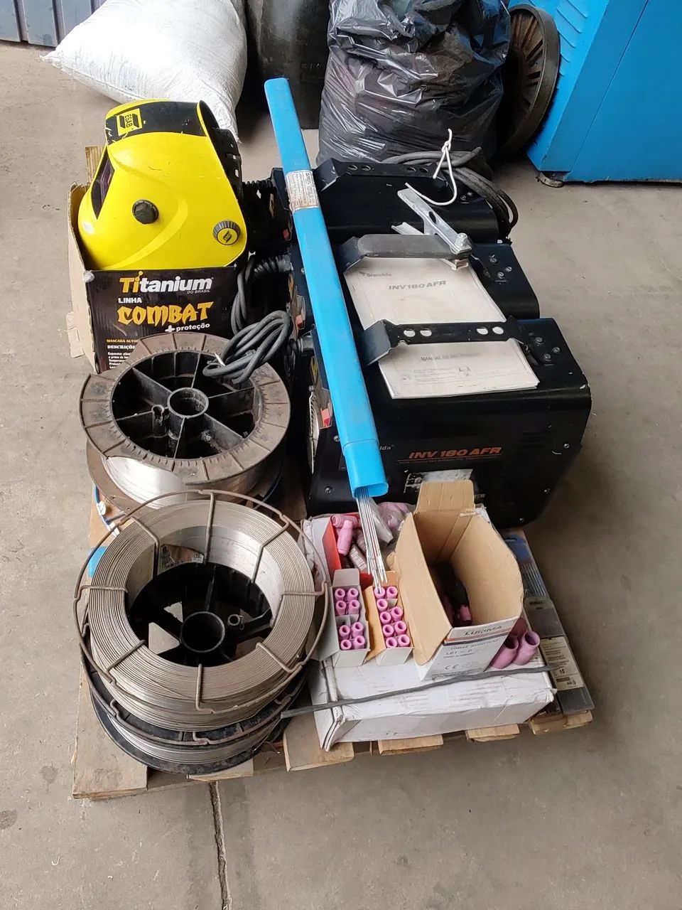Lote materiais solda MiG inversora vareta tungstênio  - Foto 2