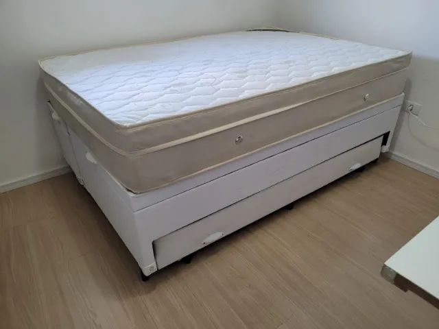 cama box bau com auxiliar casal 12x 179,00  - Foto 3