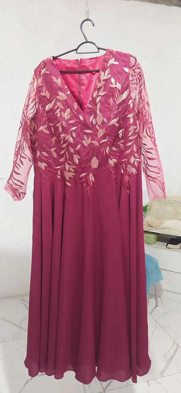 Vestido de festa vinho  - Foto 2