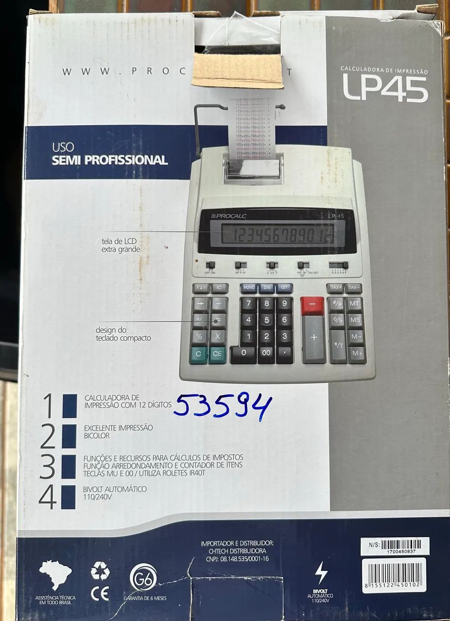 Calculadora de Impressão - LP45 Procalc Bivolt Automático - Foto 3
