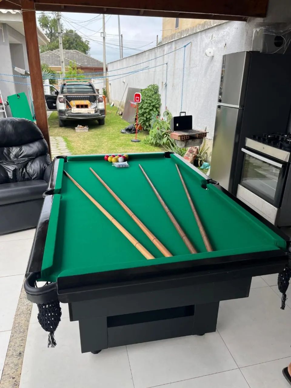 Sinuca Gourmet Preta Pano Verde - Foto 4