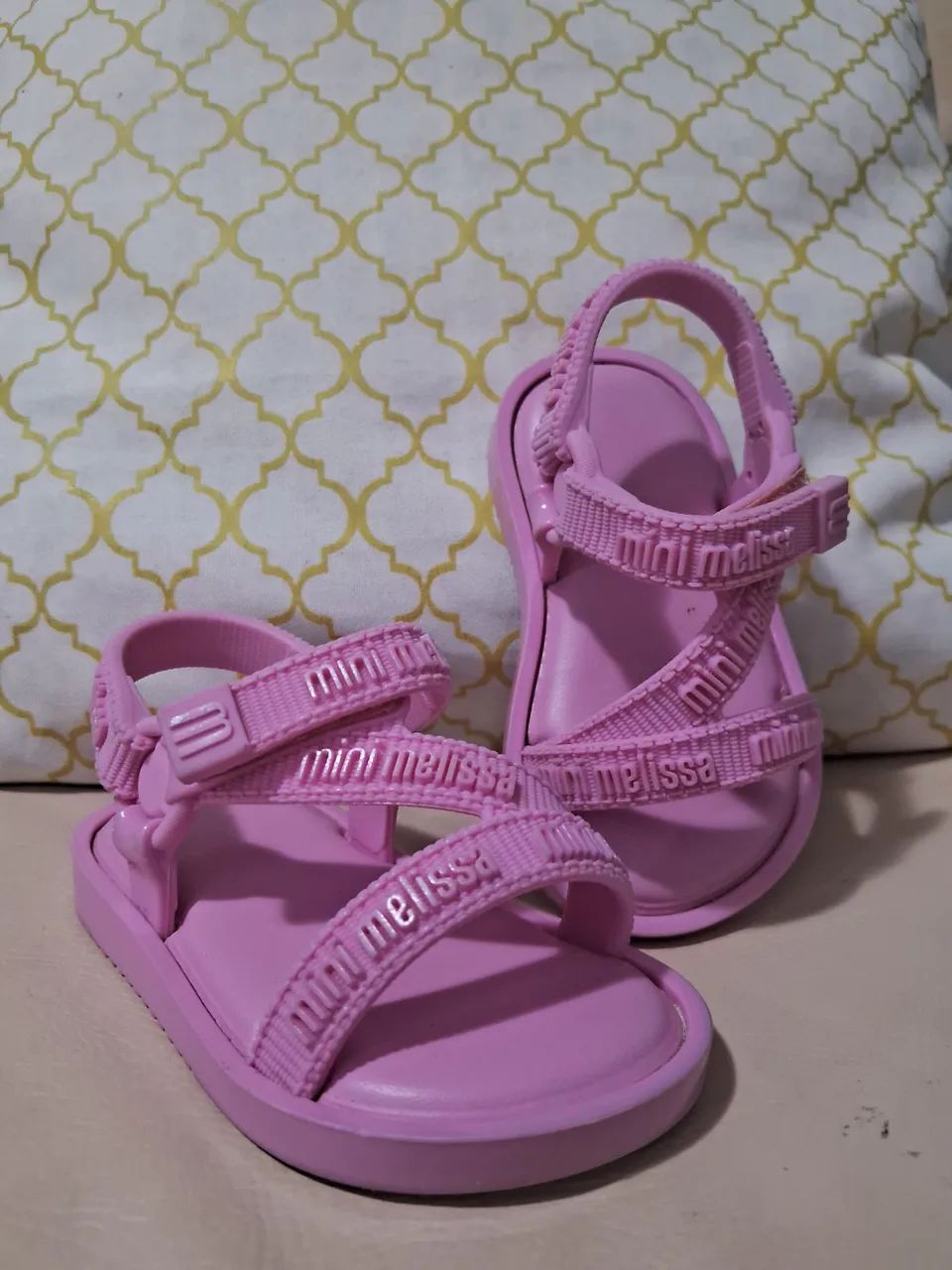 Sandália mini melissa rosa
