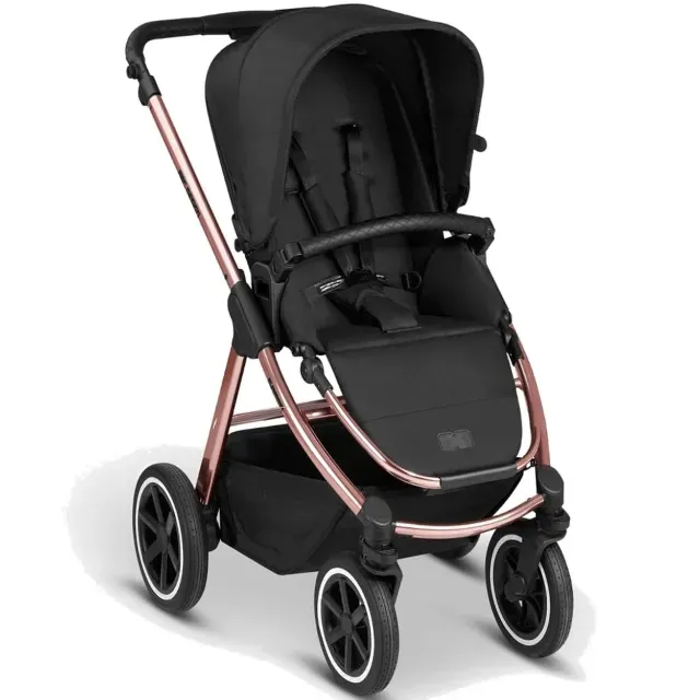 Carrinho de Bebê Modelo Samba Linha Diamond Rose Gold + Carry Cot (Moisés) ABC Design