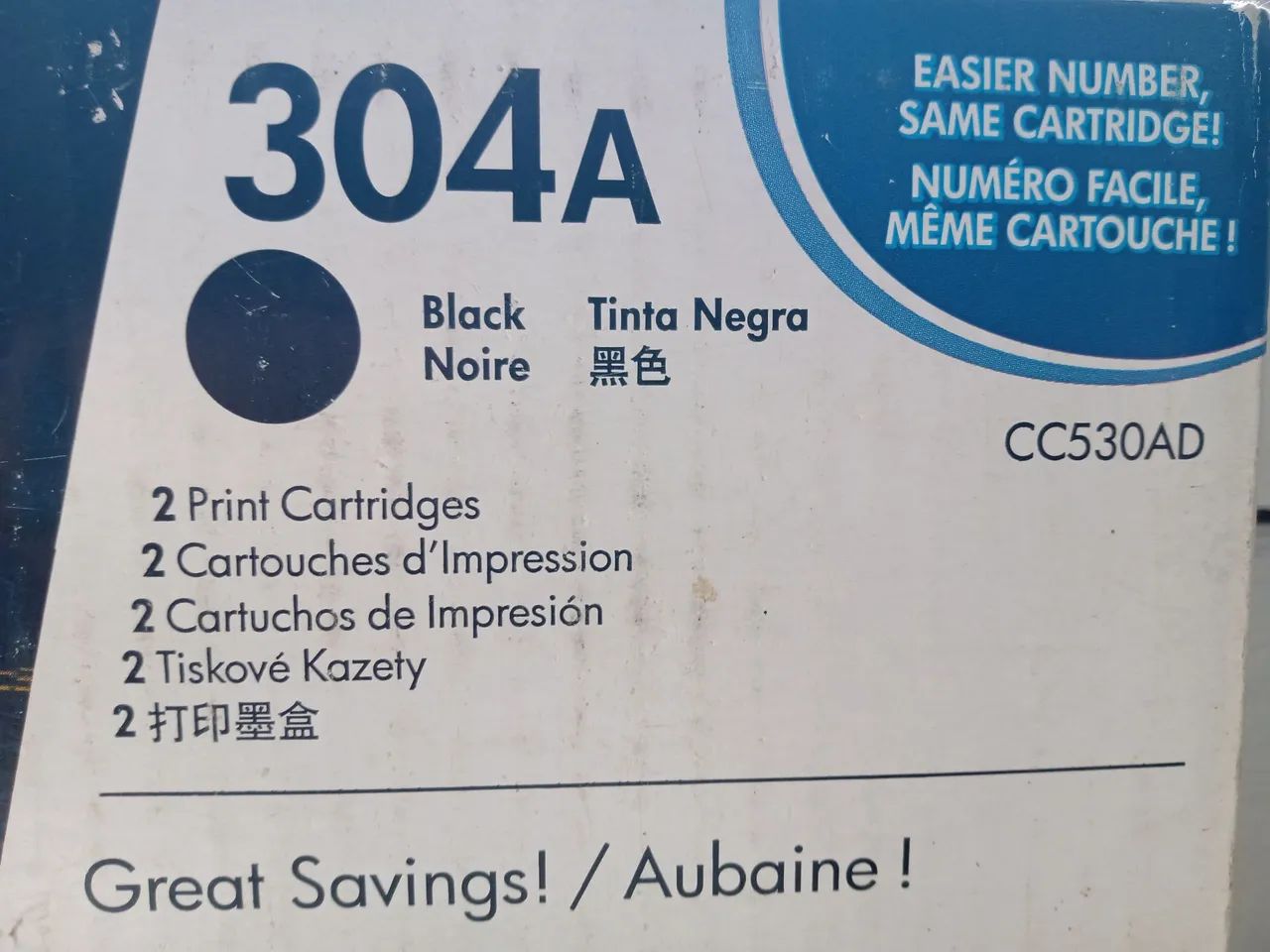 Cartuchos laserjet HP 304A - Black e Cyan - Foto 3
