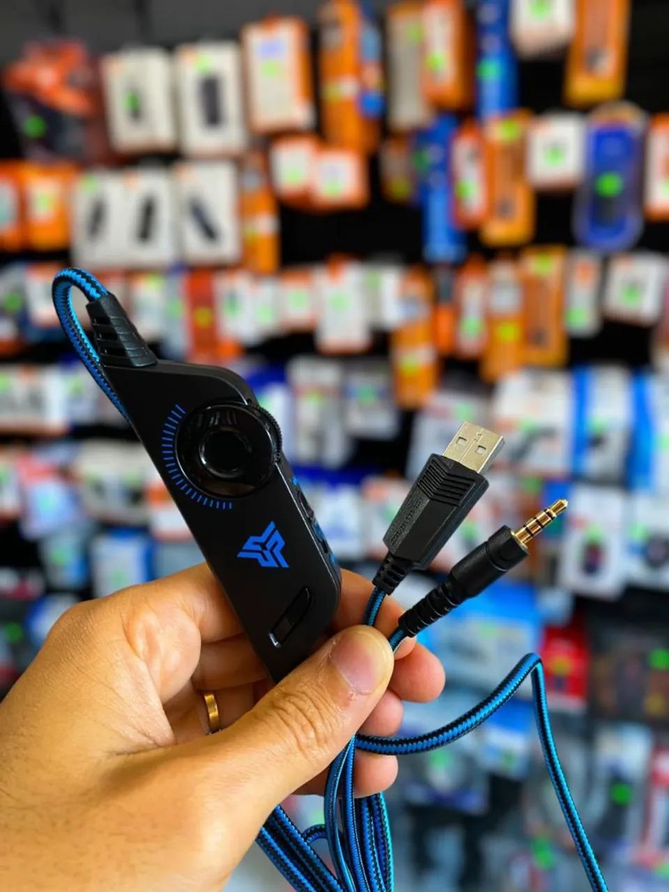 HEADSET GAMER KNUP HATHOR 455A<br>?R$ 149,99<br>. - Foto 4