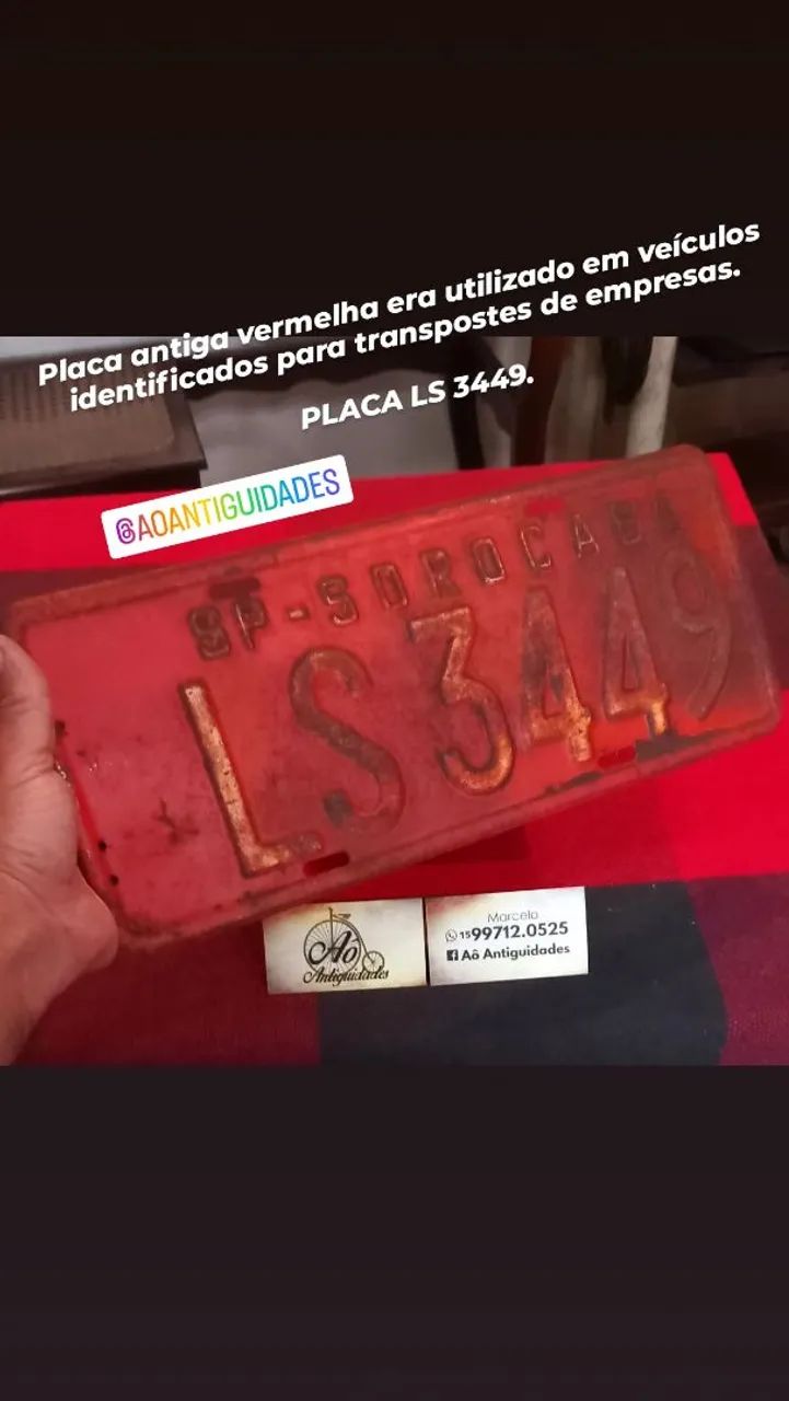 Placa antiga  - Foto 3