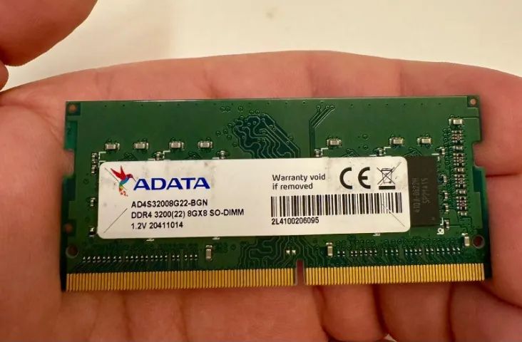 ADATA Notebook RAM Memory 8GB DDR4 3200 Mhz64317904042627120