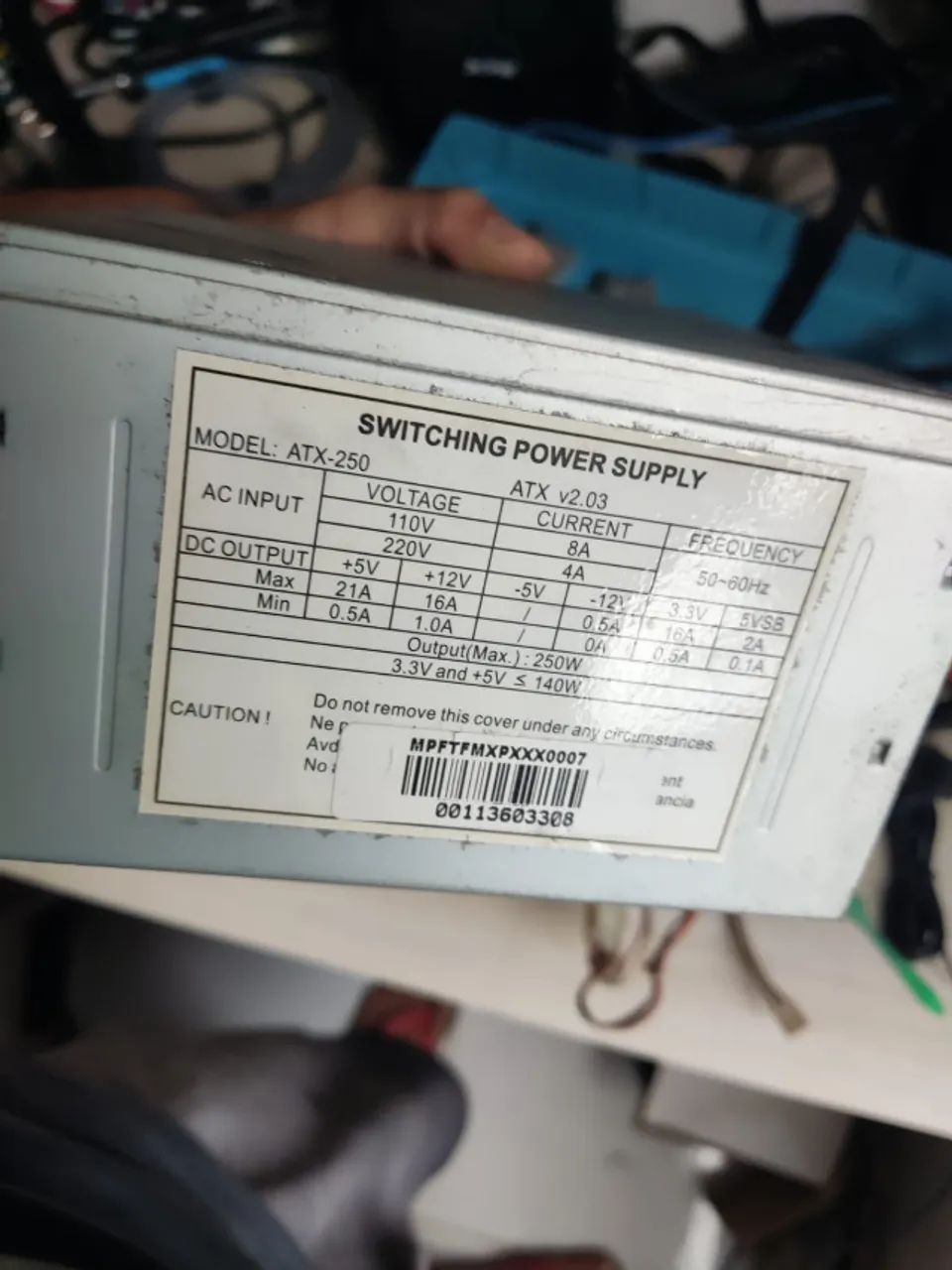 Fonte 250W ATX - USADA