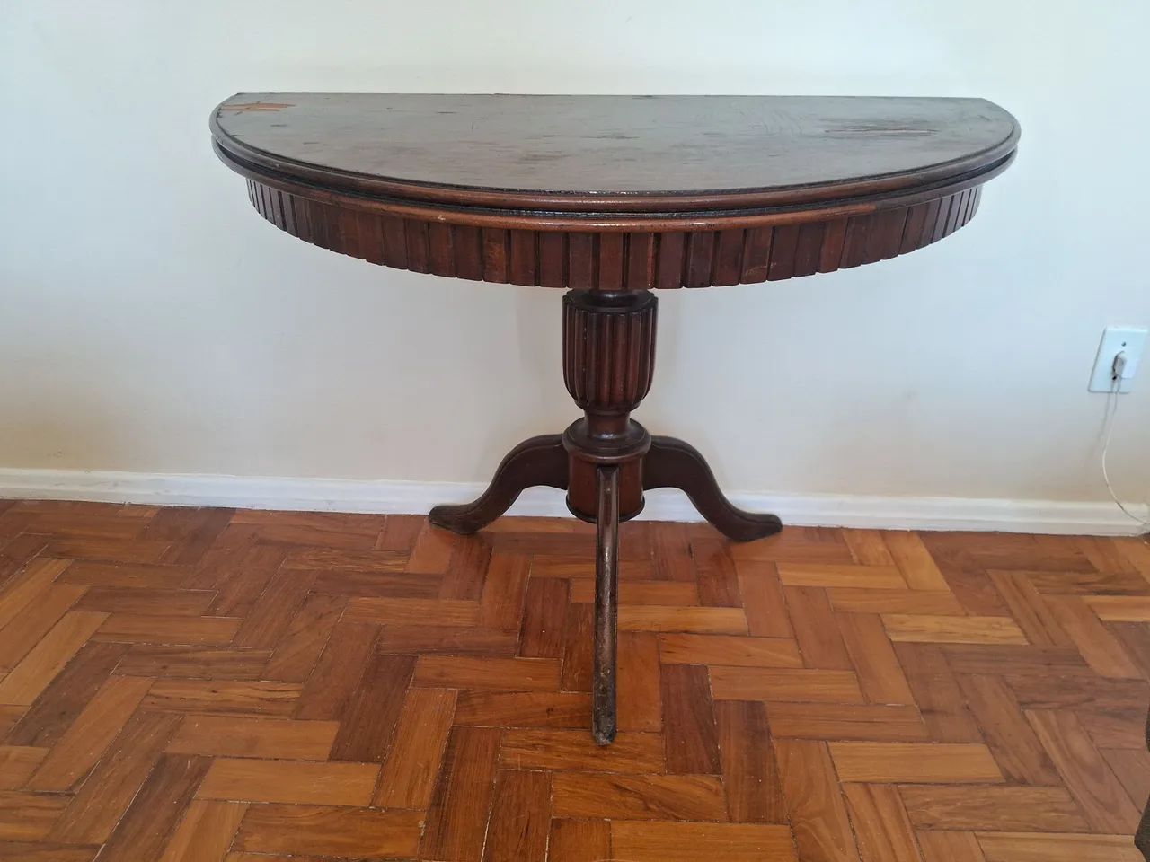 Mesa de apoio dobrável meia-lua extensível 