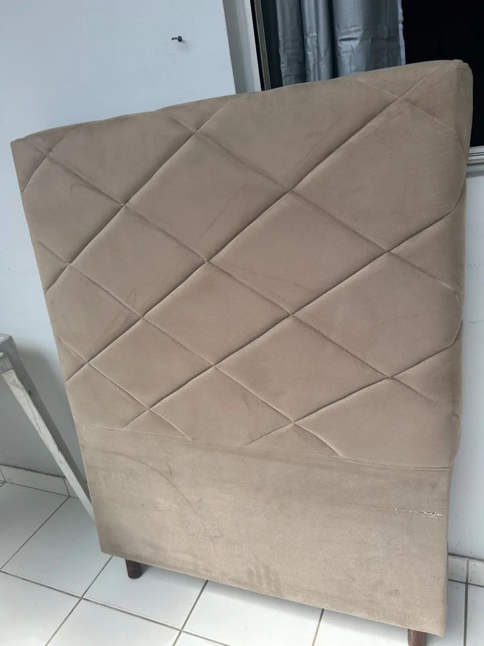 Cama Box solteiro + Cabeceira estofada  - Foto 5
