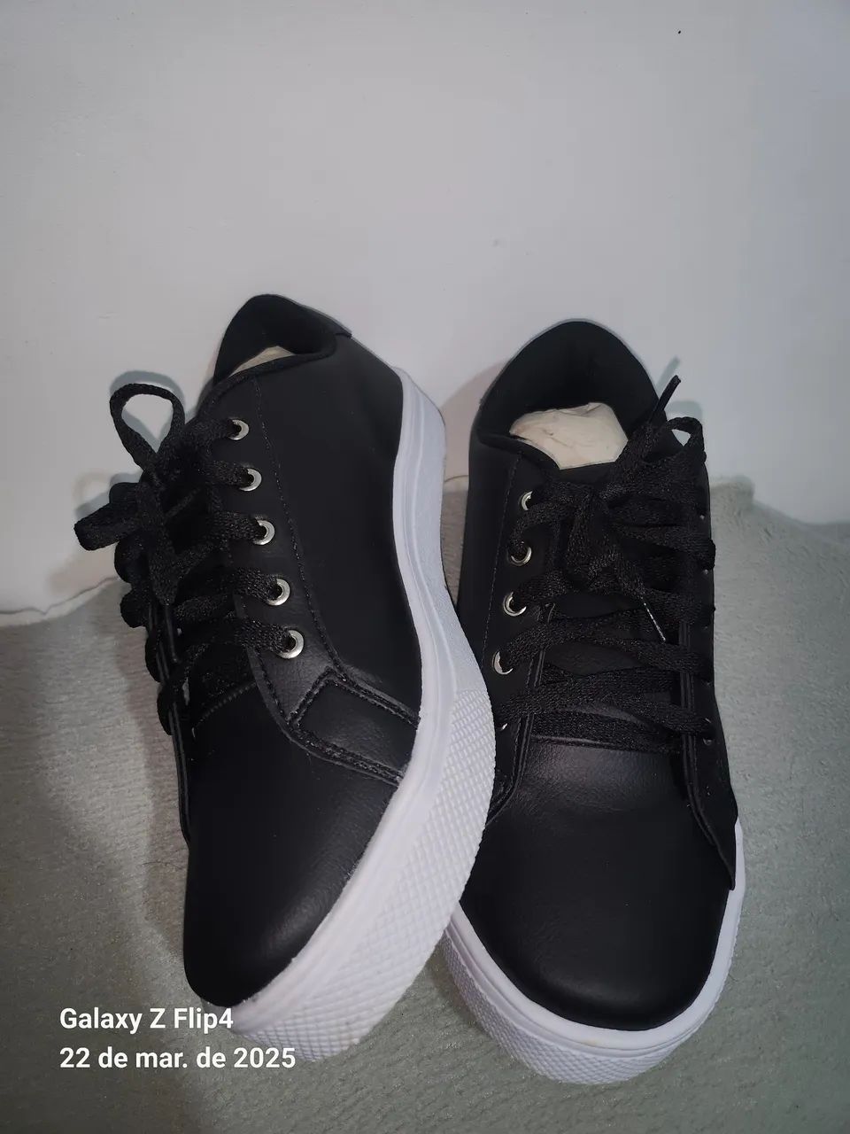 Tênis Feminino preto n° 39 - Foto 2