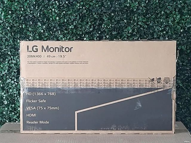 Monitor LG 19.5" HD, 60Hz, 2Ms, VGA, HDMI,Reader Mode, 62.9.86.36-62.02