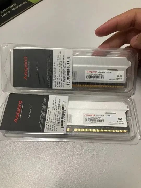 Memoria RAM 2x8 (16GB) 3600 MHZ CL 18 ASGARD