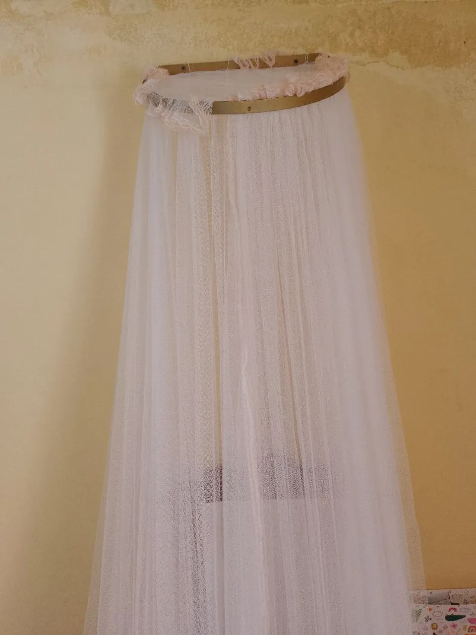 Dorcel com Mosquiteiro de Cama para Bebê em Tule Rosa