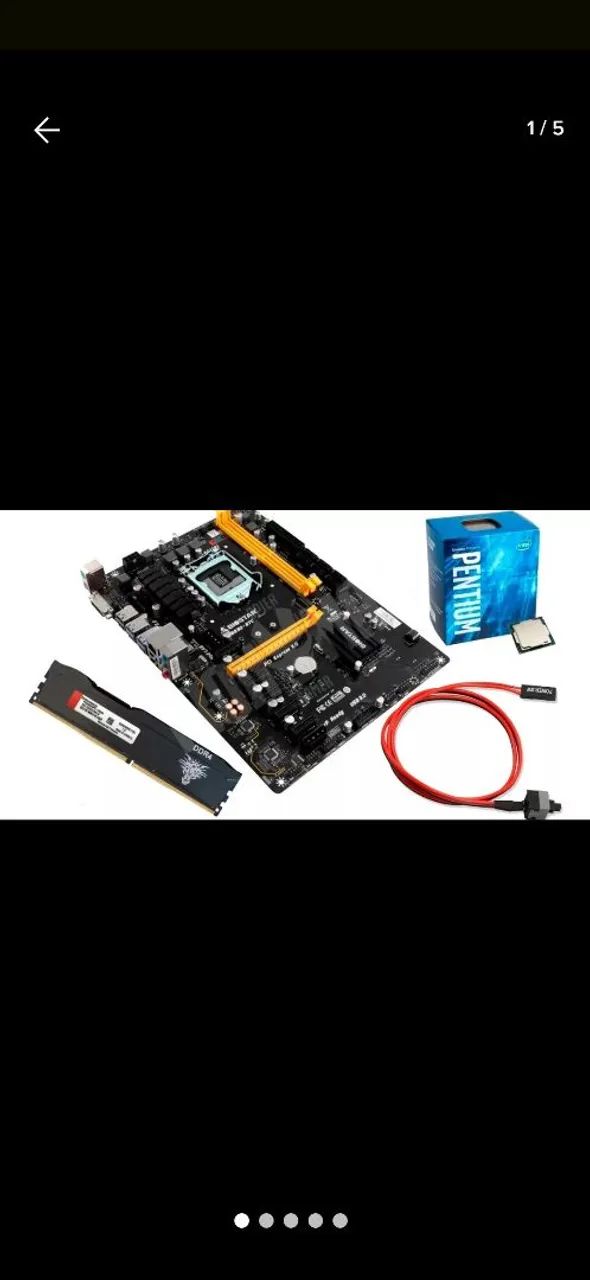 Kit Biostar Tb 250, Processador, Memoria Ram 4gb
