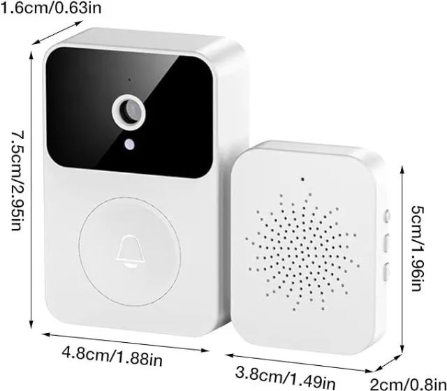 Smart Mini Campainha Inteligente Sem Fio Câmera Wifi - Foto 5