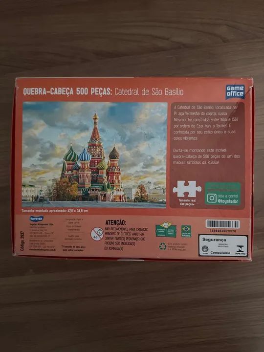 Quebra cabeça - catedral de São Basílio - 500 peças - Foto 2