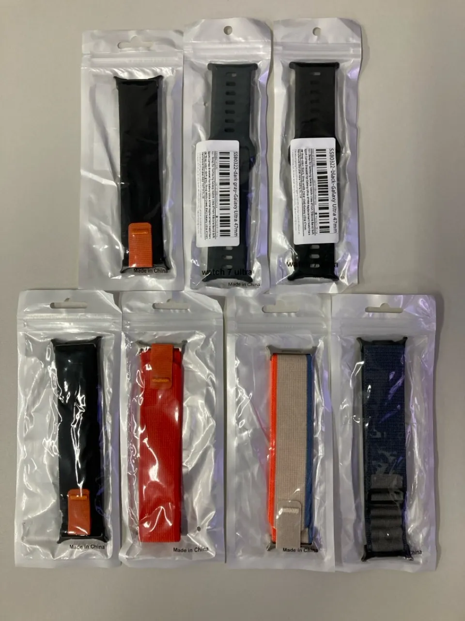 Pulseiras para Galaxy Watch Ultra 47mm, kit 7 unidades