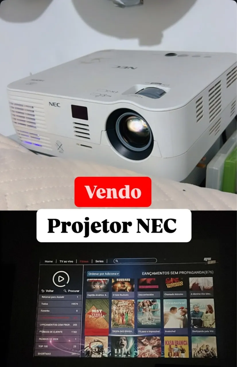 Projetor NEC - Ótima Qualidade de Imagem