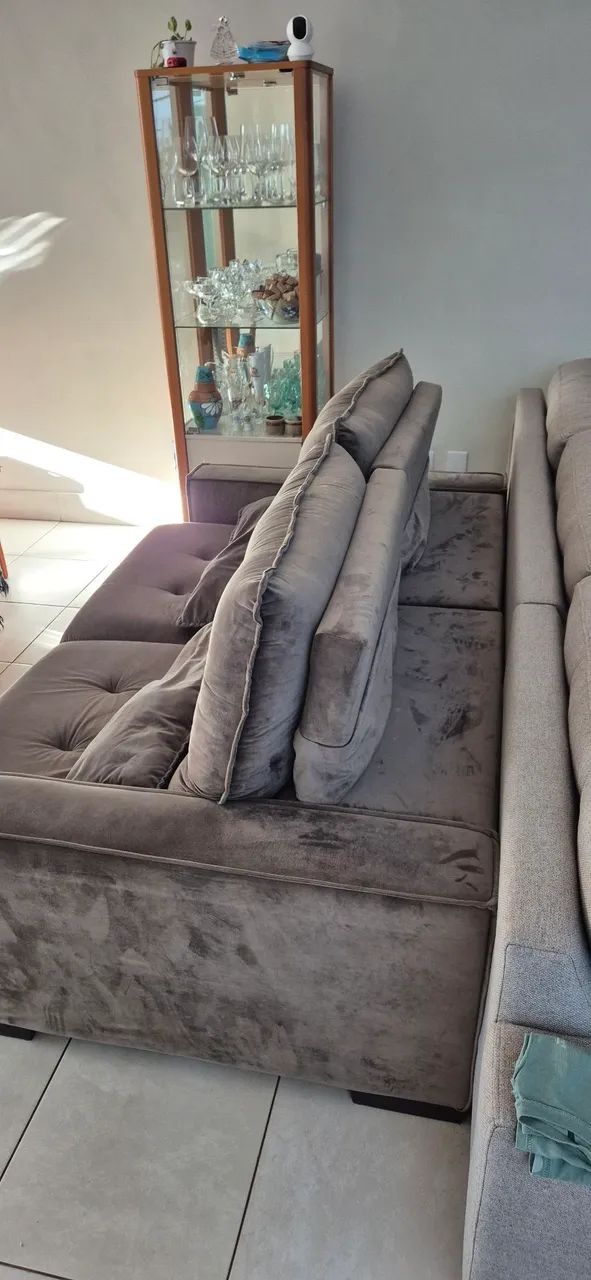 Sofá 2 Lugares Retrátil e Reclinável - Ótimo custo-benefício - Foto 3