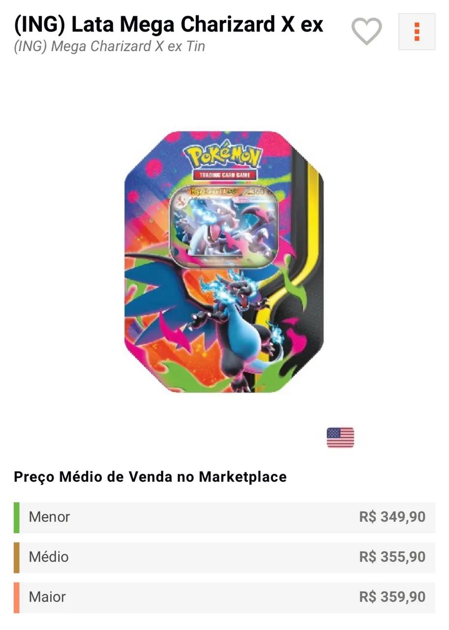 Charizard EX Lata Pokémon TCG - Foto 3