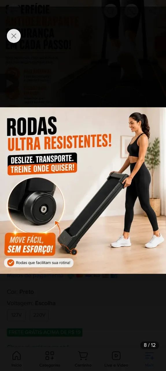 Esteira elétrica  - Foto 4