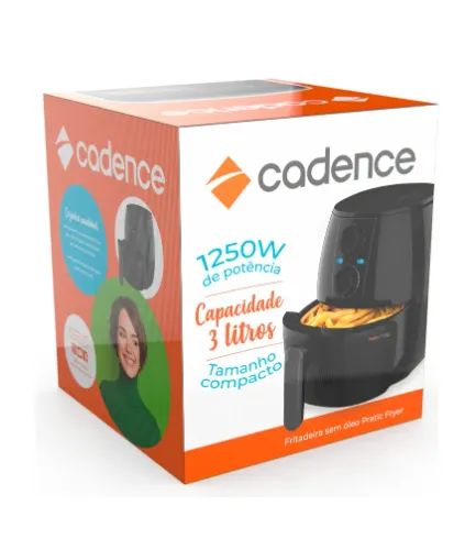 Cadence Fritadeira Pratic Fryer Sem Óleo 3l Frt515 Preto 127v - Foto 5