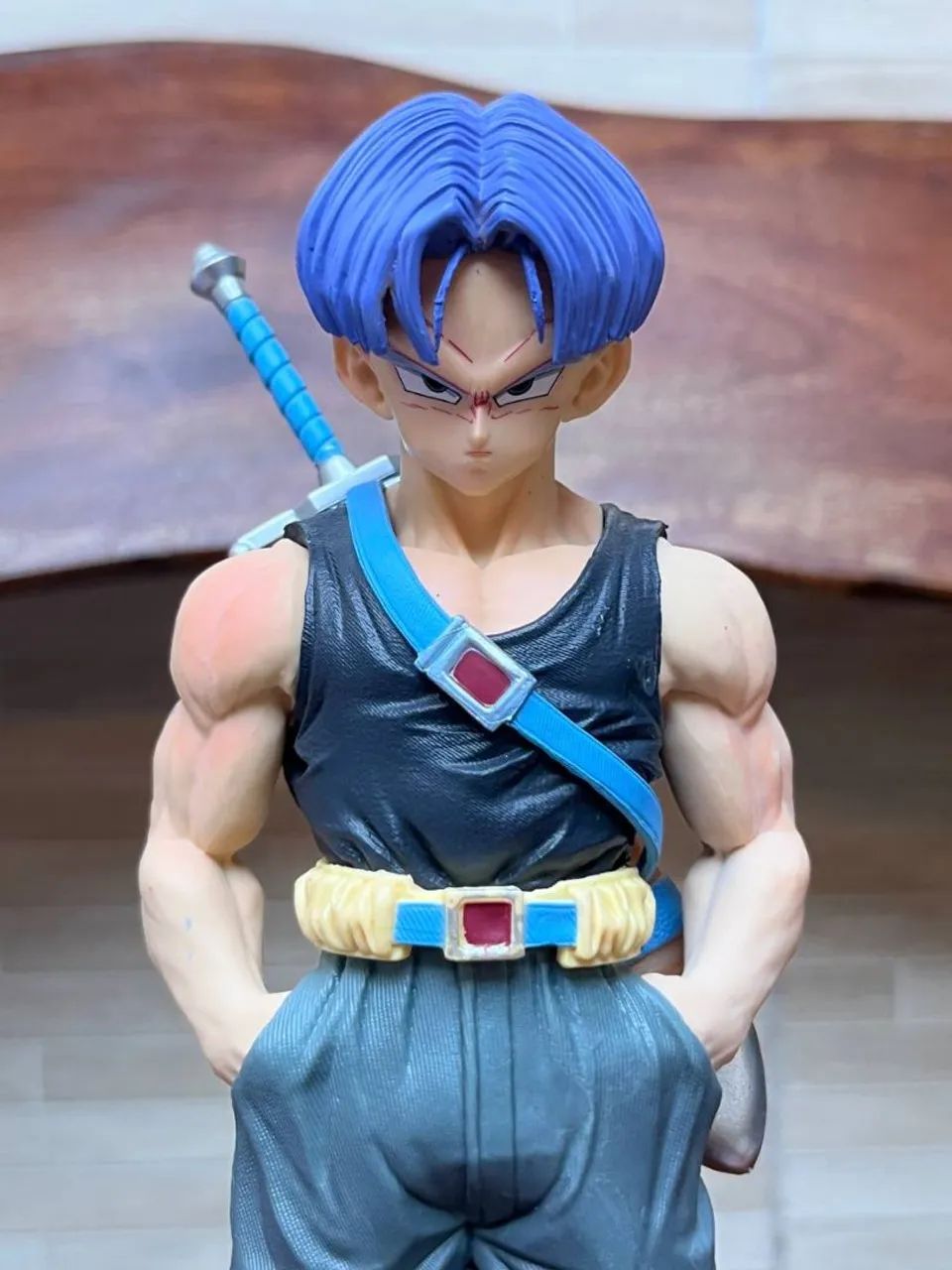 Action Figure Dragon Ball - Trunks SJJ 26cm Com 2 Heads - Foto 4
