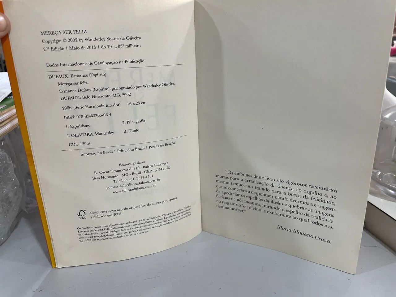 Livro Mereça Ser Feliz - Foto 3