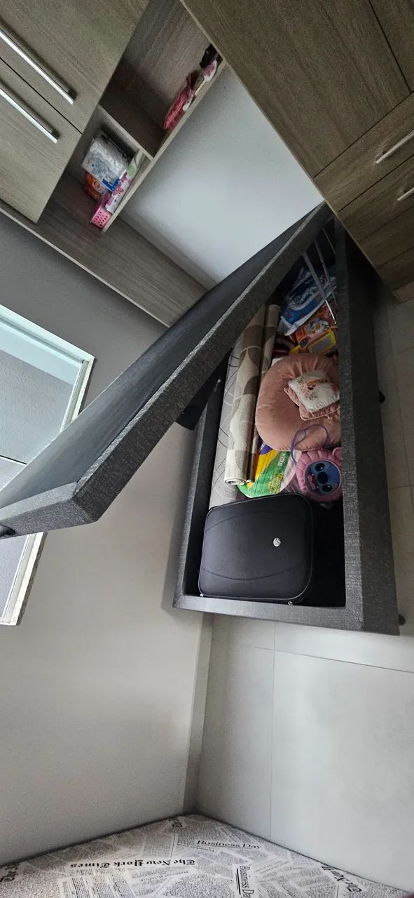 Cama Box Baú solteiro 
