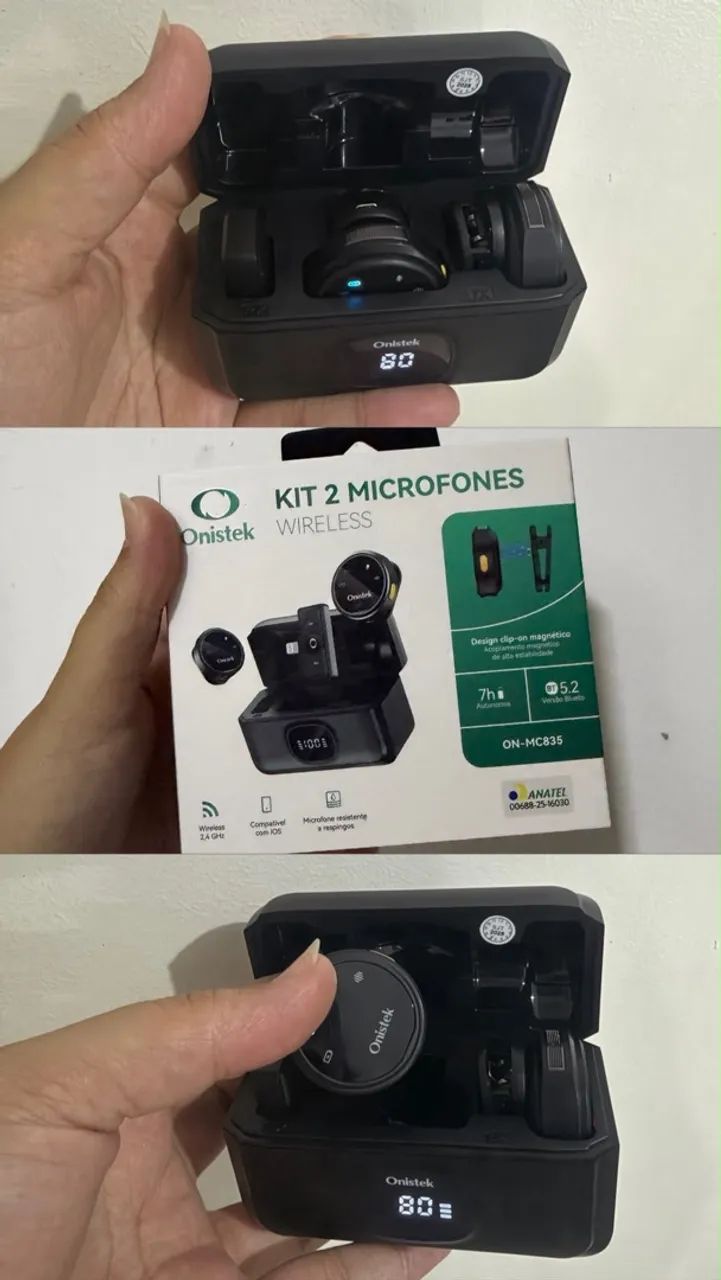 Microfone de lapela Onistek para iPhone  - Foto 3