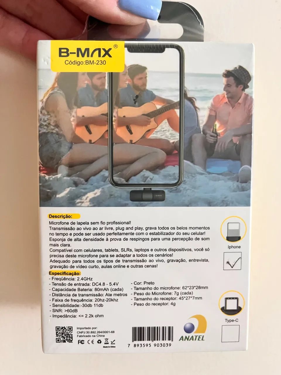 Microfone de Lapela Duplo - Foto 2