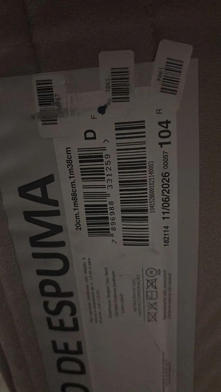 Cama box e colchão Ortobom