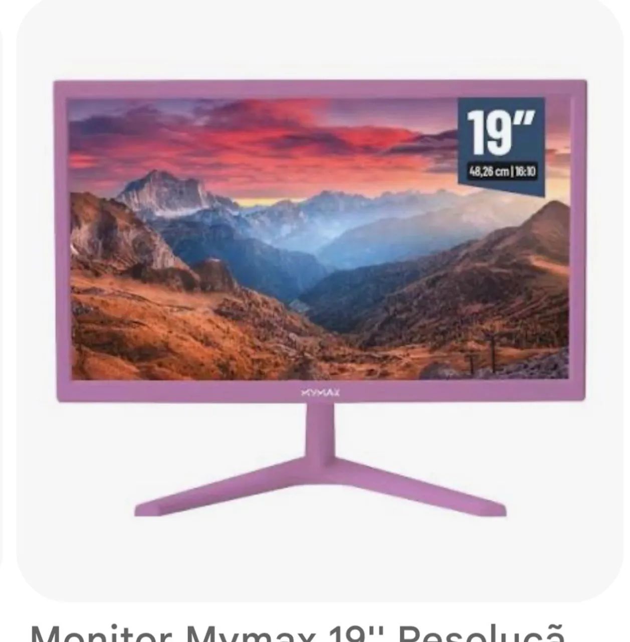 MONITOR MYMAX 19'' 75hz ROXO