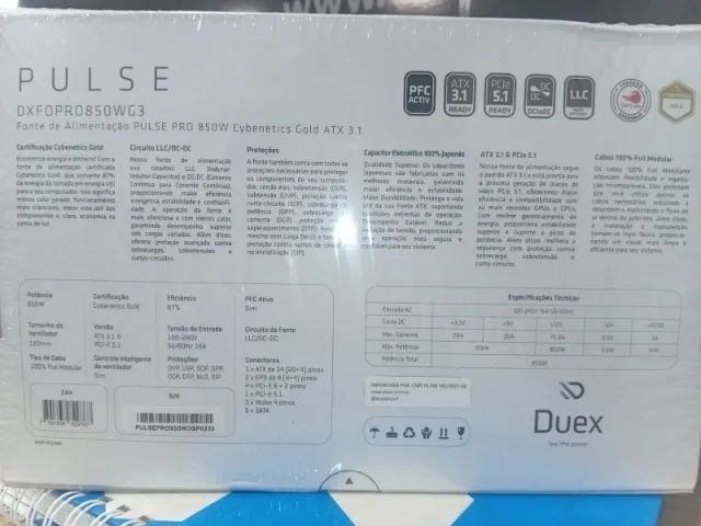 FONTE DE ALIM. PULSE PRO 850W DUEX - Foto 3