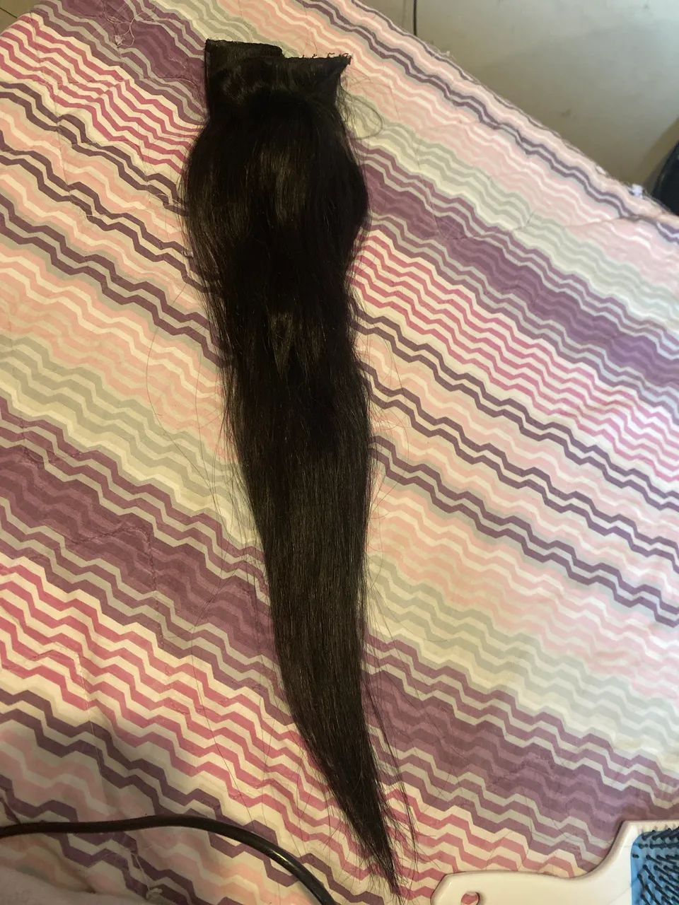 Vendendo o cabelo já com a tela