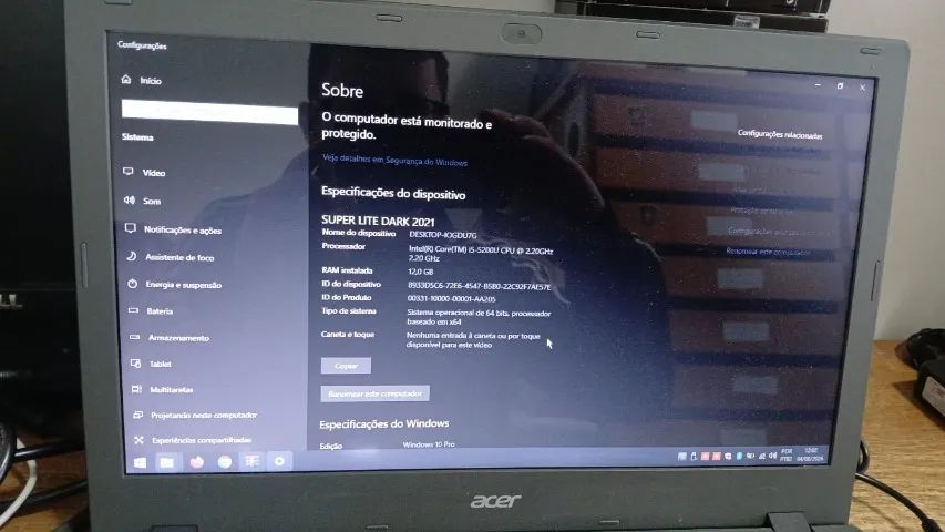 Notebook Acer lindo I5 de Quinta geração - Foto 3