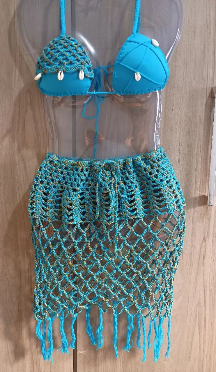 Conjunto maresias de crochê  - Foto 3