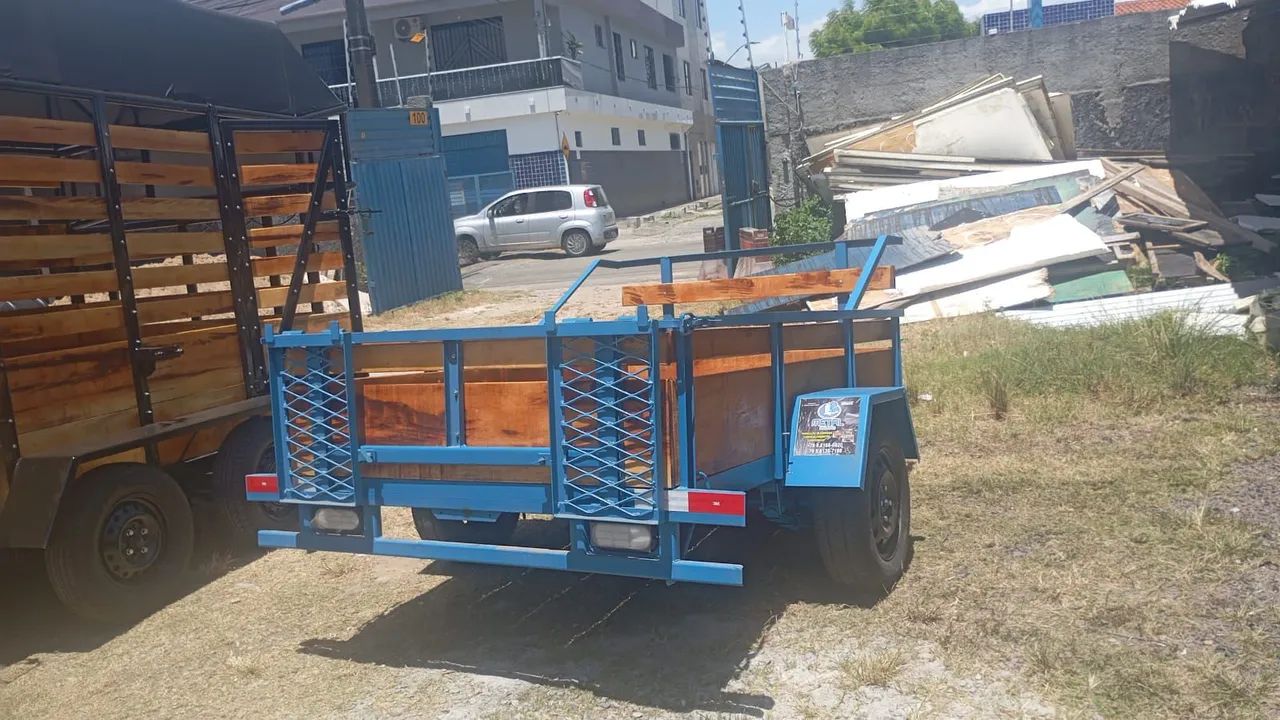 Reboque multi uso fazendinha e quadriciclo de um eixo emplacada  - Foto 3