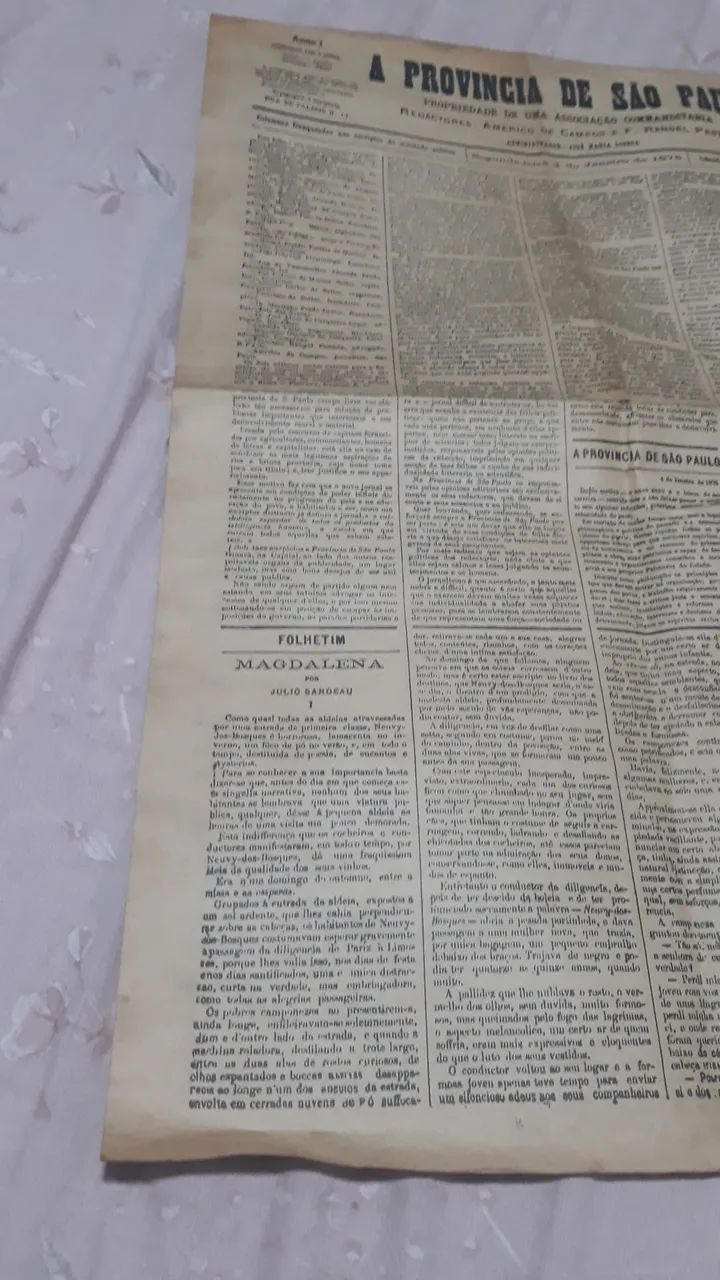 Jornal a província de sp 4 de janeiro de 1875 - Foto 3