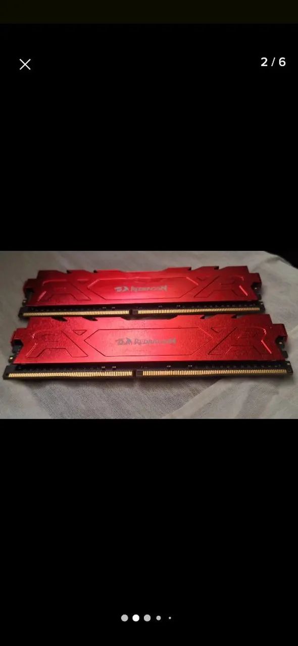 Memoria ram kit 2x16GB 3200 CL16 DDR4 Redragon Rage - Memória RAM