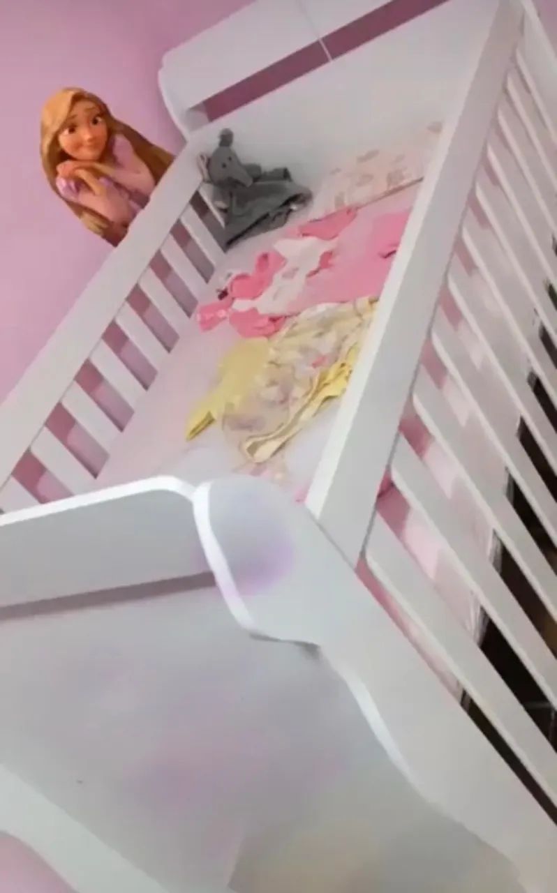 Berço americano, mini cama com colchão 