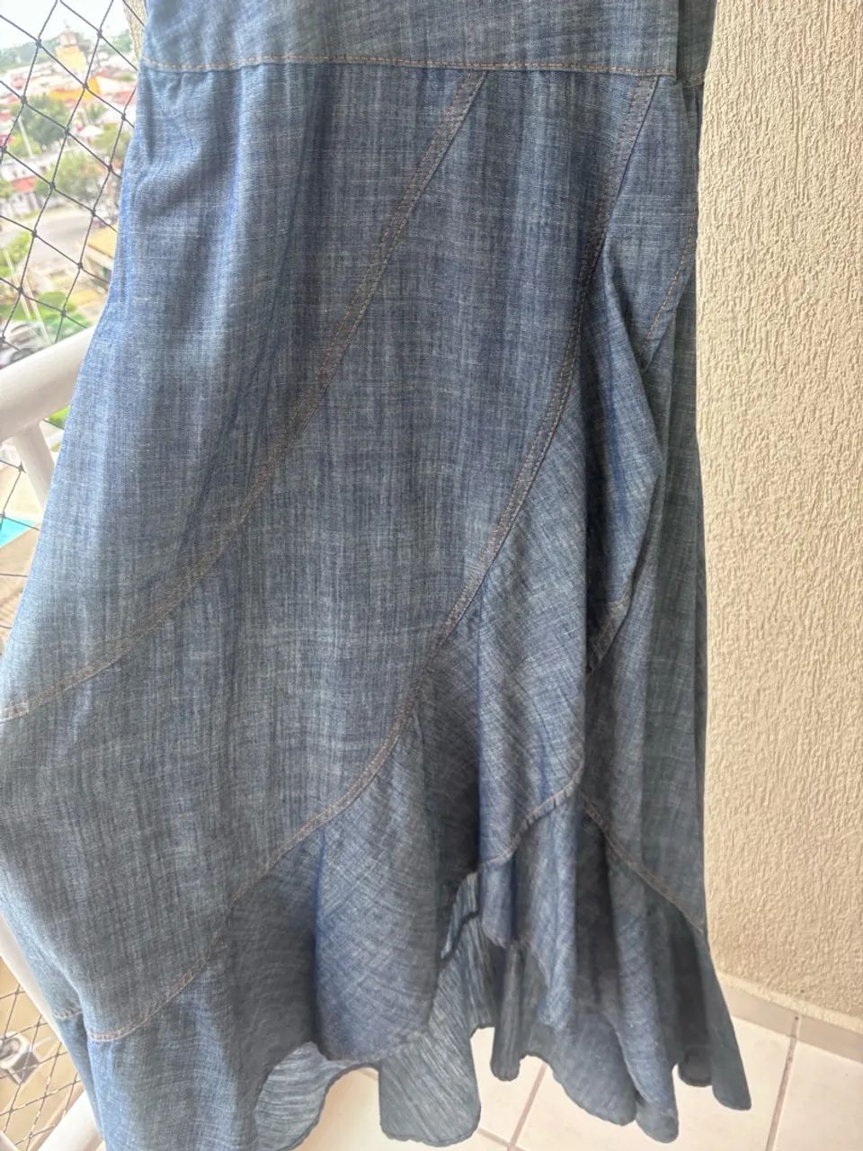 Vestido longo jeans  - Foto 2