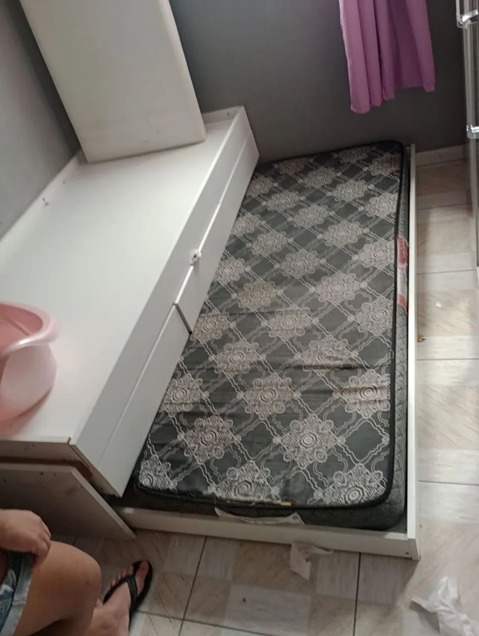 Cama com cama auxiliar em bom estado de uso  - Foto 3