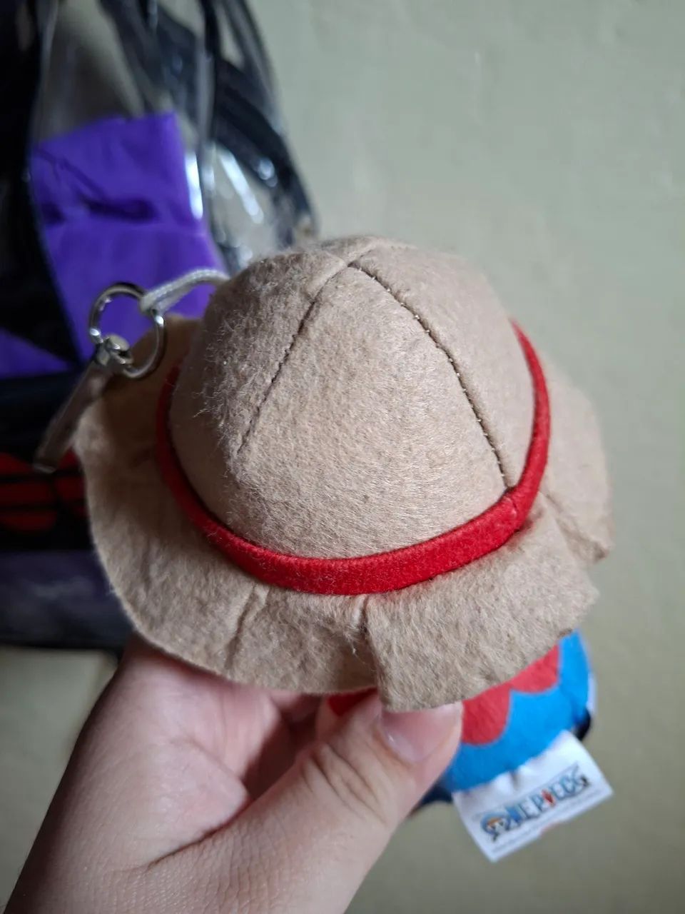 Chaveiro de Pelúcia Luffy One Piece - Foto 3
